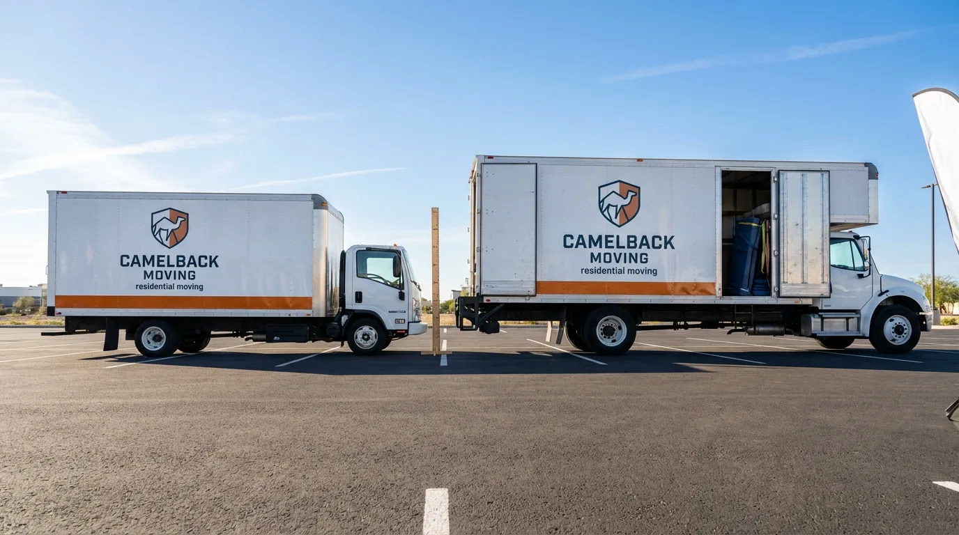 Moving truck size capacity guide in Farmingdale
